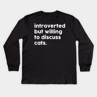 Introverted Kids Long Sleeve T-Shirt